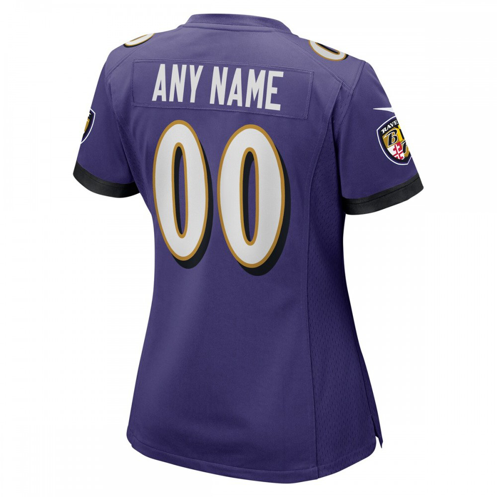 Baltimore Ravens Nike Women's Custom Game Jersey - Purple-GridironStore